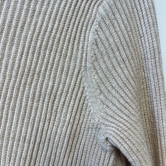 Eileen Fisher Women's Tan Crew Neck Sweater Merino Italian Wool M - Picture 4 of 5